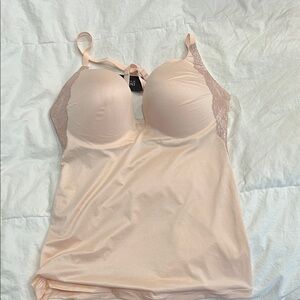 Victoria Secret Elegant Lace Trimmed Blush Camisole 36D
